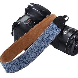 Camera Strap Retro Vintage Neck Shoulder Belt Strap, Blue, New in Box